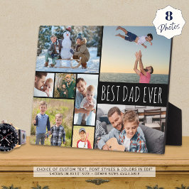 Eenvoudige BESTE PAPA Ooit 8 Fotosamenstelling Fotoplaat