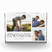 Eenvoudige beste papa ooit collage fotoblokken (Voorkant)