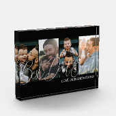 Eenvoudige beste papa ooit fotocollage fotoblokken (Links)