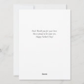 Eenvoudige Beste Papa Ooit Puzzel Vaderdag 3 Foto Feestdagenkaart (Achterkant)