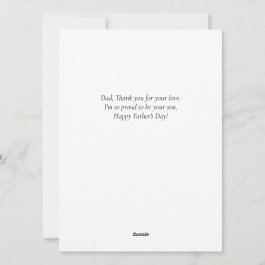 Eenvoudige Beste Papa Ooit Puzzel Vaderdag 3 Foto Feestdagenkaart (Achterkant)