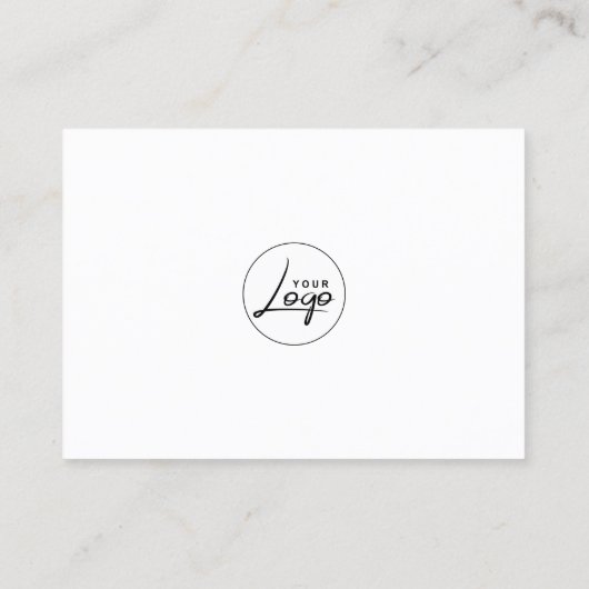 Eenvoudige bestelling Dank u Visitekaartje (Achterkant)