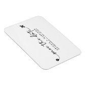 Eenvoudige bestemming Trouwscript Foto Magneet (Rechterzijde)