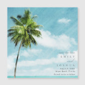 Eenvoudige bestemmingstransport bespaart de datum magnetische uitnodiging (Voorkant)