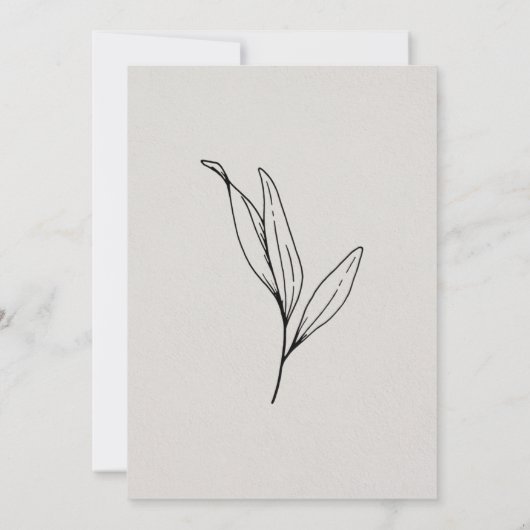 eenvoudige betaalbare bruiloft uitnodigingen (Achterkant)