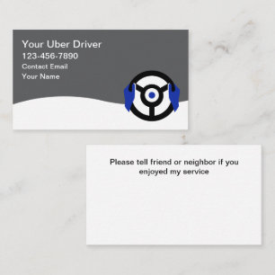 Eenvoudige Betaalbare Ride Hailing Zakelijke Kaart Visitekaartje