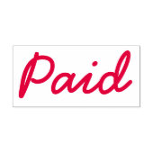 Eenvoudige "betaalde" rubberen stempel (Design)