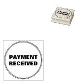 Eenvoudige "BETALING ONTVANGEN" Rubberstempel (Gestempeld)