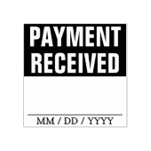 Eenvoudige "BETALING ONTVANGEN" Rubberstempel (Afrduk)
