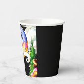 Eenvoudige betoverde donut verjaardag papieren bekers (Links)