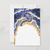 Eenvoudige betoverde draak verjaardag bedankkaart (Achterkant)