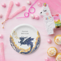 Eenvoudige betoverde draak verjaardag