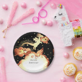 Eenvoudige betoverde draak verjaardag papieren bordje (Feest)