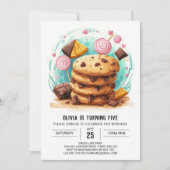 Eenvoudige betoverde meisjeskoekjes Verjaardag Kaart (Voorkant)