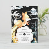 Eenvoudige betoverde vos verjaardag kaart (Staand voorkant)