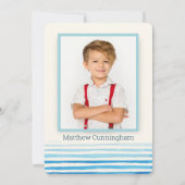 Eenvoudige bevestiging | Jongen Kaart (Achterkant)