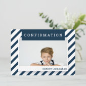 Eenvoudige bevestiging | Jongen Kaart (Staand voorkant)