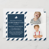 Eenvoudige bevestiging | Jongen Kaart (Achterkant)