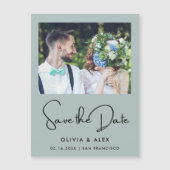 Eenvoudige Bewaar De Datum  Magnetische Uitnodiging (Voorkant)