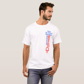 Eenvoudige beweegbare elektrische stekker t-shirt (Voorkant volledig)