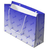 Eenvoudige bewerkbare naam | Bewerkbaar Elke kleur Groot Cadeauzakje (Voorkant Gekanteld)