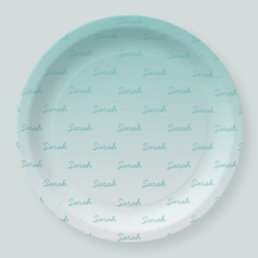 Eenvoudige bewerkbare naam | Bewerkbaar Elke kleur Papieren Bordje