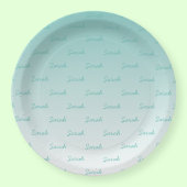 Eenvoudige bewerkbare naam | Bewerkbaar Elke kleur Papieren Bordje