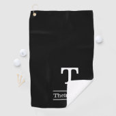 Eenvoudige bewerkbare naam Golfhanddoek (Insitu)