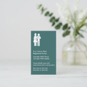 Eenvoudige bewerkbare verpleegkundige Visitekaartj Visitekaartje (Staand voorkant)