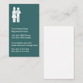 Eenvoudige bewerkbare verpleegkundige Visitekaartj Visitekaartje (Voorkant / Achterkant)