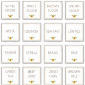 Eenvoudige bewerkbare Zonnebloemen Keuken Pantry Sticker (Voorkant)