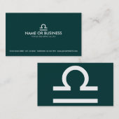 eenvoudige bibliotheca visitekaartje (Voorkant / Achterkant)