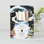 Eenvoudige Bibliotheek Sprookje Verjaardag Kaart (Staand voorkant)