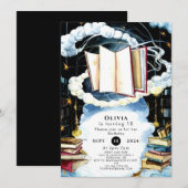 Eenvoudige Bibliotheek Sprookje Verjaardag Kaart (Voorkant / Achterkant)