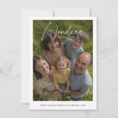 Eenvoudige Bijbelse Wonderen Kerst Religieuze Foto Feestdagenkaart (Voorkant)