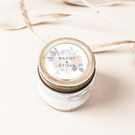 Eenvoudige bijtende bochten voor het huwelijk ronde sticker