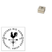 Eenvoudige bijtende |  Boerderij Eieren Rubberstempel (Gestempeld)