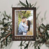 Eenvoudige bijtende foto slaat de datum op save the date
