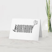 Eenvoudige Birthday Kaart-ballonnen Kaart (Voorkant)