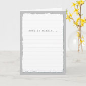 Eenvoudige 'Birthday'-kaart Kaart (Gele Bloem)