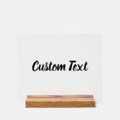 Eenvoudige Black Script Jouw tekst Sjabloon Acryl Bord (Voorkant)