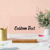 Eenvoudige Black Script Jouw tekst Sjabloon Acryl Bord (Huwelijk)