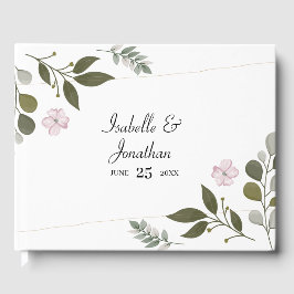 Eenvoudige bladeren gastenboek