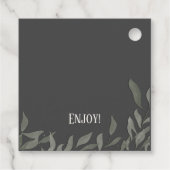 Eenvoudige Bladeren Modern Modieus Leuk Inspireren Bedankjes Labels (Achterkant)