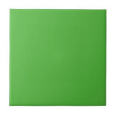Eenvoudige bladgroene effen kleur tegeltje (Voorkant)