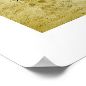 Eenvoudige Bladlijn Art Outline Vlinder Achtergron Poster (Hoek)