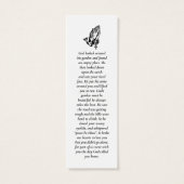 Eenvoudige Bladwijzer voor aangepaste foto's Mini Visitekaartjes (Achterkant)