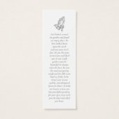 Eenvoudige Bladwijzer voor aangepaste foto's Mini Visitekaartjes (Achterkant)