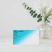 Eenvoudige blauw fade-Visitekaartjes Visitekaartje (Staand voorkant)