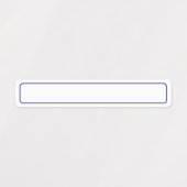 Eenvoudige blauw-witte blanco grens Sjabloon Labels (Design 1)